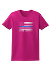 Honor Respect Blue Line Womens Dark T-Shirt-Womens T-Shirt-TooLoud-Hot-Pink-Small-Davson Sales