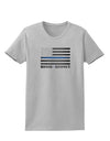 Honor Respect Blue Line Womens T-Shirt-Womens T-Shirt-TooLoud-AshGray-X-Small-Davson Sales