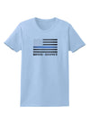 Honor Respect Blue Line Womens T-Shirt-Womens T-Shirt-TooLoud-Light-Blue-X-Small-Davson Sales