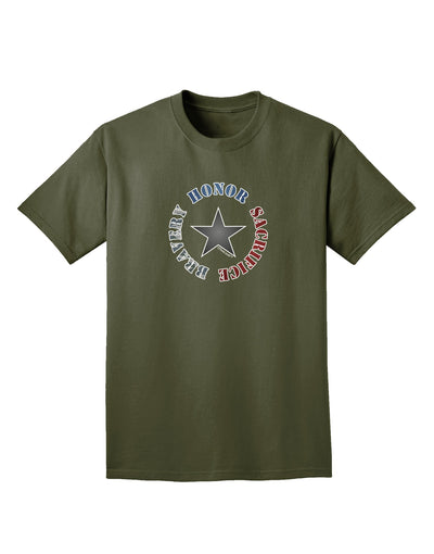 Honor Sacrifice Bravery Adult Dark T-Shirt by TooLoud-Mens T-Shirt-TooLoud-Military-Green-Small-Davson Sales