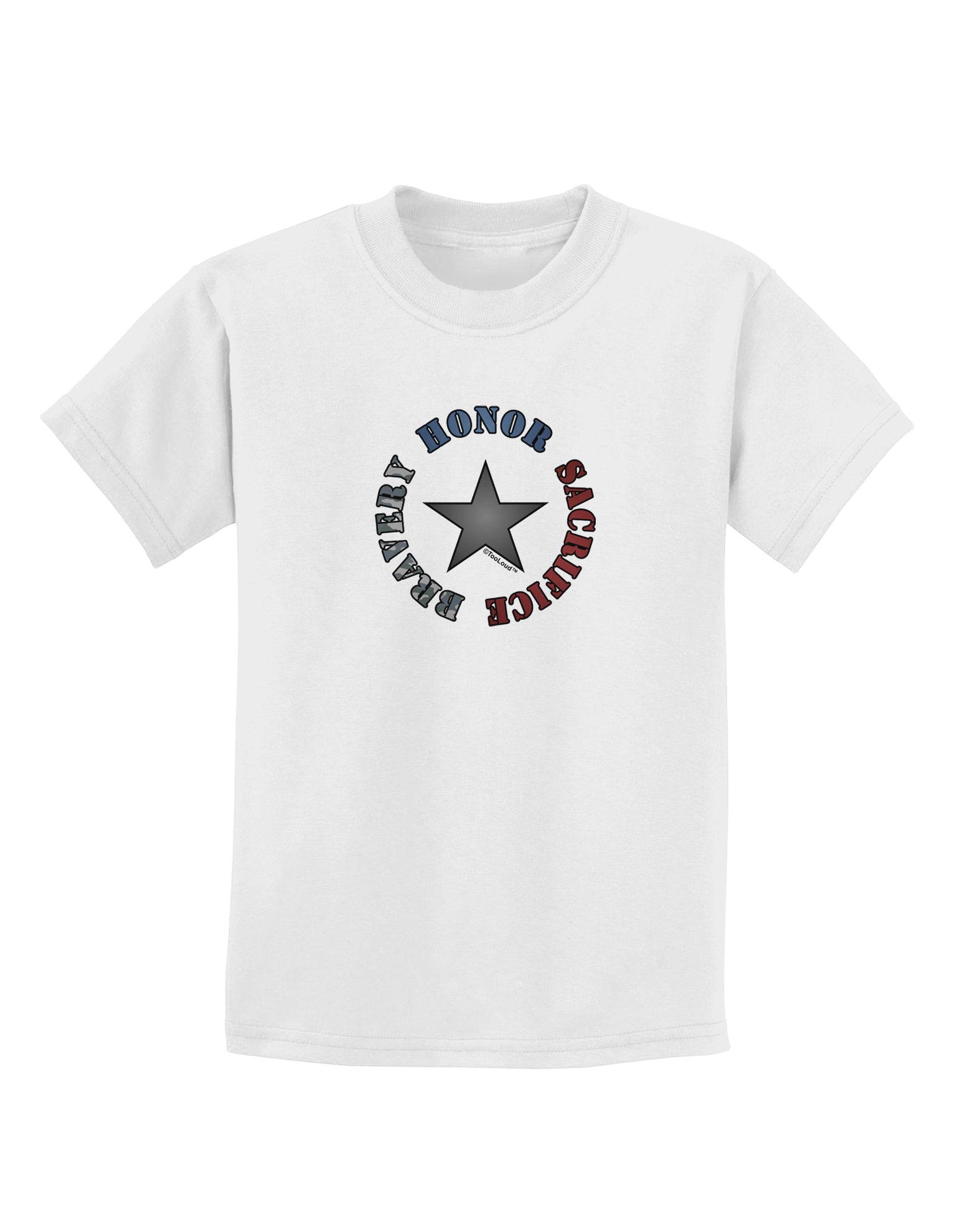 Honor Sacrifice Bravery Childrens T-Shirt by TooLoud-Childrens T-Shirt-TooLoud-White-X-Small-Davson Sales