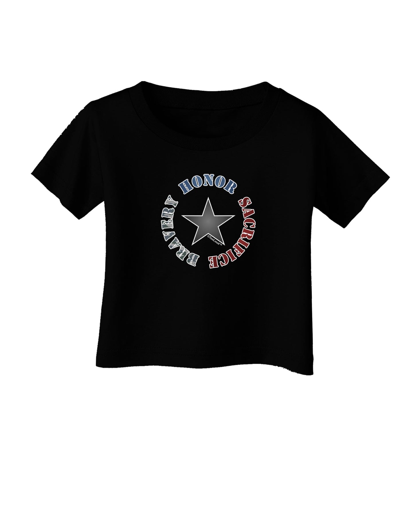 Honor Sacrifice Bravery Infant T-Shirt Dark by TooLoud-Infant T-Shirt-TooLoud-Black-06-Months-Davson Sales