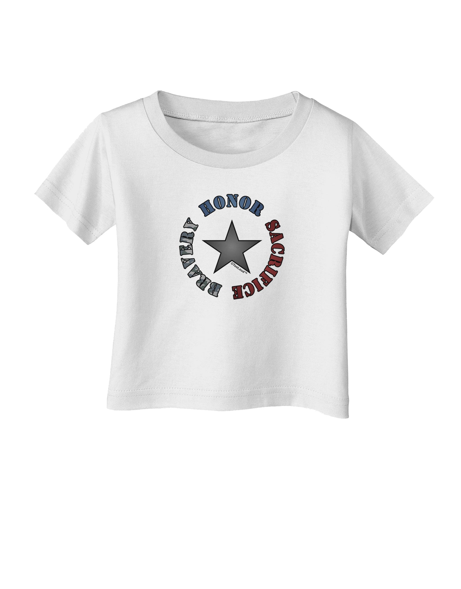 Honor Sacrifice Bravery Infant T-Shirt by TooLoud-Infant T-Shirt-TooLoud-White-06-Months-Davson Sales