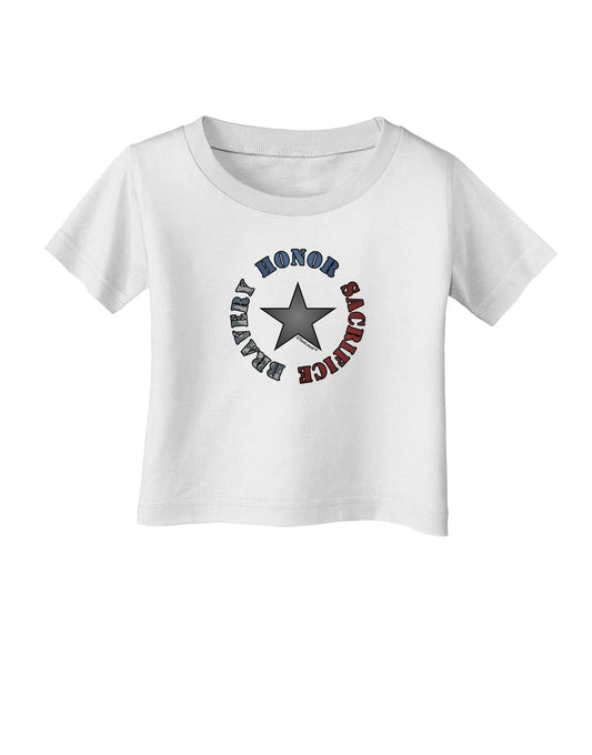 Honor Sacrifice Bravery Infant T-Shirt by TooLoud-Infant T-Shirt-TooLoud-White-06-Months-Davson Sales