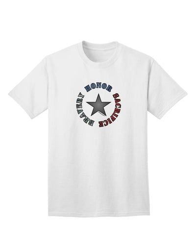 Honor, Sacrifice, and Bravery: A Remarkable Adult T-Shirt by TooLoud-Mens T-shirts-TooLoud-White-Small-Davson Sales