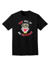 Hoo Will Be My Valentine Adult Dark T-Shirt-Mens T-Shirt-TooLoud-Black-Small-Davson Sales