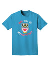 Hoo Will Be My Valentine Adult Dark T-Shirt-Mens T-Shirt-TooLoud-Turquoise-Small-Davson Sales