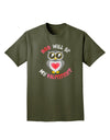 Hoo Will Be My Valentine Adult Dark T-Shirt-Mens T-Shirt-TooLoud-Military-Green-Small-Davson Sales