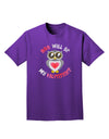 Hoo Will Be My Valentine Adult Dark T-Shirt-Mens T-Shirt-TooLoud-Purple-Small-Davson Sales