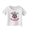 Hoo Will Be My Valentine Infant T-Shirt-Infant T-Shirt-TooLoud-White-06-Months-Davson Sales