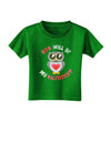 Hoo Will Be My Valentine Toddler T-Shirt Dark-Toddler T-Shirt-TooLoud-Clover-Green-2T-Davson Sales