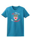 Hoo Will Be My Valentine Womens Dark T-Shirt-TooLoud-Turquoise-X-Small-Davson Sales