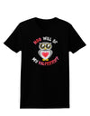 Hoo Will Be My Valentine Womens Dark T-Shirt-TooLoud-Black-X-Small-Davson Sales