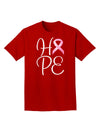 Hope - Breast Cancer Awareness Ribbon Adult Dark T-Shirt-Mens T-Shirt-TooLoud-Red-Small-Davson Sales