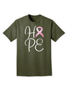 Hope - Breast Cancer Awareness Ribbon Adult Dark T-Shirt-Mens T-Shirt-TooLoud-Military-Green-Small-Davson Sales