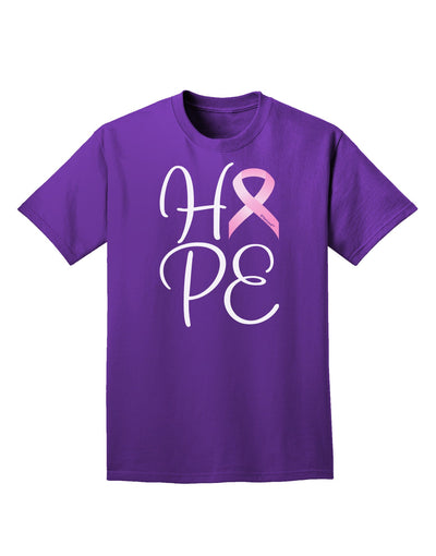 Hope - Breast Cancer Awareness Ribbon Adult Dark T-Shirt-Mens T-Shirt-TooLoud-Purple-Small-Davson Sales