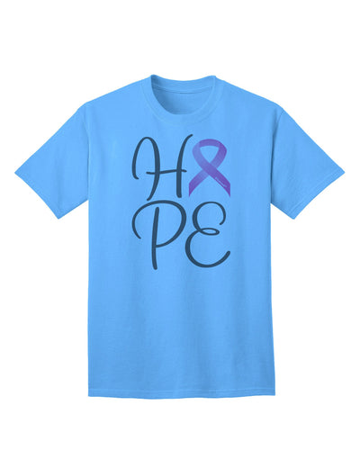 Hope - Breast Cancer Awareness Ribbon Adult T-Shirt-Mens T-Shirt-TooLoud-Aquatic-Blue-Small-Davson Sales