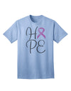 Hope - Breast Cancer Awareness Ribbon Adult T-Shirt-Mens T-Shirt-TooLoud-Light-Blue-Small-Davson Sales