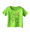 Hope - Breast Cancer Awareness Ribbon Infant T-Shirt-Infant T-Shirt-TooLoud-Lime-Green-06-Months-Davson Sales