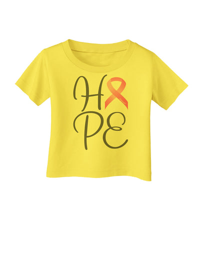 Hope - Breast Cancer Awareness Ribbon Infant T-Shirt-Infant T-Shirt-TooLoud-Yellow-06-Months-Davson Sales