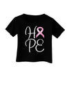 Hope - Breast Cancer Awareness Ribbon Infant T-Shirt Dark-Infant T-Shirt-TooLoud-Black-06-Months-Davson Sales