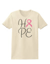 Hope - Breast Cancer Awareness Ribbon Womens T-Shirt-Womens T-Shirt-TooLoud-Natural-X-Small-Davson Sales