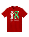 Hope for a Cure - Light Green Ribbon Celiac Disease - Flowers Adult Dark T-Shirt-Mens T-Shirt-TooLoud-Red-Small-Davson Sales