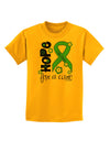 Hope for a Cure - Light Green Ribbon Celiac Disease - Flowers Childrens T-Shirt-Childrens T-Shirt-TooLoud-Gold-X-Small-Davson Sales