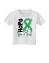 Hope for a Cure - Light Green Ribbon Celiac Disease - Flowers Toddler T-Shirt-Toddler T-Shirt-TooLoud-White-2T-Davson Sales