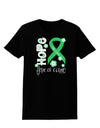 Hope for a Cure - Light Green Ribbon Celiac Disease - Flowers Womens Dark T-Shirt-TooLoud-Black-X-Small-Davson Sales