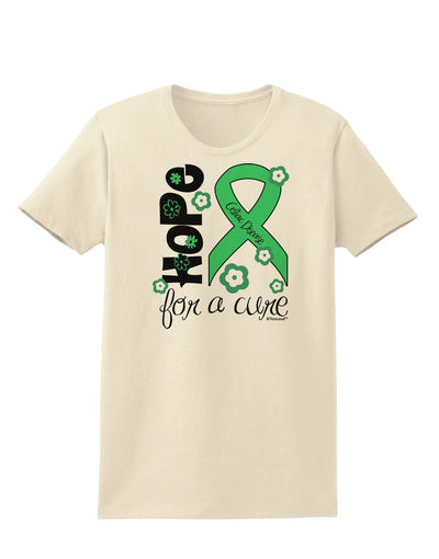 Hope for a Cure - Light Green Ribbon Celiac Disease - Flowers Womens T-Shirt-Womens T-Shirt-TooLoud-Natural-X-Small-Davson Sales