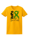 Hope for a Cure - Light Green Ribbon Celiac Disease - Flowers Womens T-Shirt-Womens T-Shirt-TooLoud-Gold-X-Small-Davson Sales