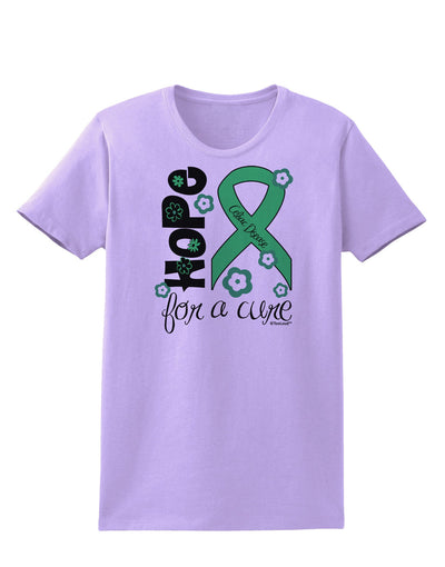 Hope for a Cure - Light Green Ribbon Celiac Disease - Flowers Womens T-Shirt-Womens T-Shirt-TooLoud-Lavender-X-Small-Davson Sales