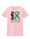 Hope for a Cure - Light Green Ribbon Celiac Disease - Flowers Womens T-Shirt-Womens T-Shirt-TooLoud-PalePink-X-Small-Davson Sales