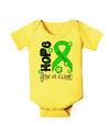 Hope for a Cure - Lime Green Ribbon Lyme Disease - Flowers Baby Romper Bodysuit-Baby Romper-TooLoud-Yellow-06-Months-Davson Sales