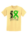 Hope for a Cure - Lime Green Ribbon Lyme Disease - Flowers Childrens T-Shirt-Childrens T-Shirt-TooLoud-Daffodil-Yellow-X-Small-Davson Sales