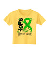 Hope for a Cure - Lime Green Ribbon Lyme Disease - Flowers Toddler T-Shirt-Toddler T-Shirt-TooLoud-Yellow-2T-Davson Sales