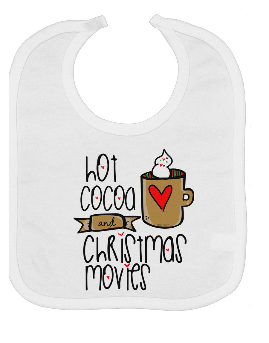 Hot Cocoa and Christmas Movies Baby Bib