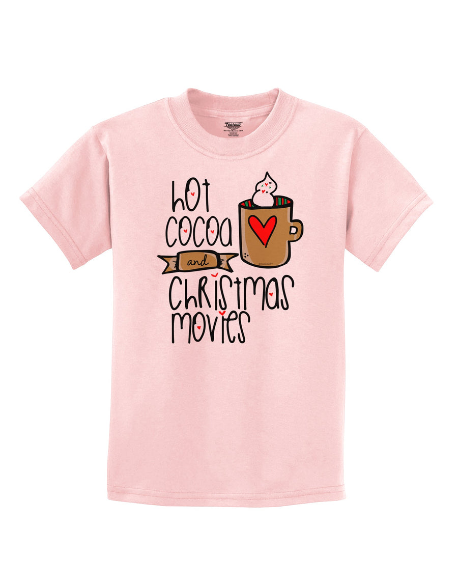 Hot Cocoa and Christmas Movies Childrens T-Shirt White XL Tooloud