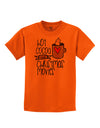 Hot Cocoa and Christmas Movies Childrens T-Shirt-Childrens T-Shirt-TooLoud-Orange-X-Small-Davson Sales