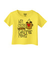 Hot Cocoa and Christmas Movies Infant T-Shirt-Infant T-Shirt-TooLoud-Yellow-06-Months-Davson Sales