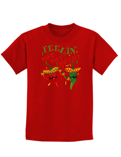 Hot Hot Hot Chili Pepper Childrens Dark T-Shirt-Childrens T-Shirt-TooLoud-Red-X-Small-Davson Sales