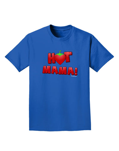 Hot Mama Chili Heart Adult Dark T-Shirt-Mens T-Shirt-TooLoud-Royal-Blue-Small-Davson Sales