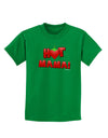 Hot Mama Chili Heart Childrens Dark T-Shirt