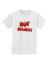 Hot Mama Chili Heart Childrens T-Shirt-Childrens T-Shirt-TooLoud-White-X-Small-Davson Sales