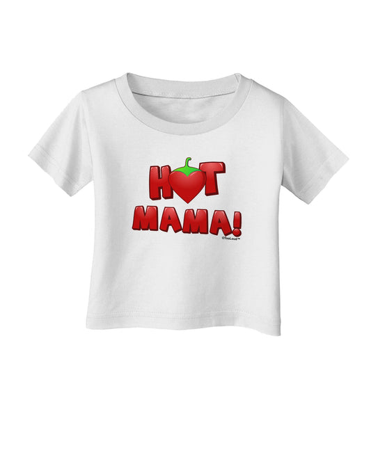 Hot Mama Chili Heart Infant T-Shirt-Infant T-Shirt-TooLoud-White-06-Months-Davson Sales