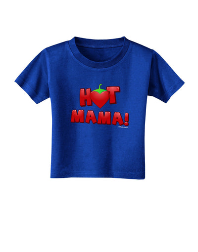 Hot Mama Chili Heart Toddler T-Shirt Dark-Toddler T-Shirt-TooLoud-Royal-Blue-2T-Davson Sales