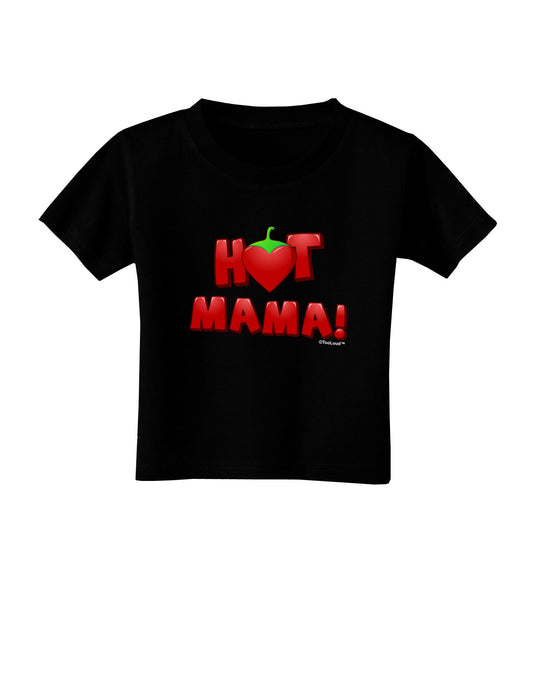Hot Mama Chili Heart Toddler T-Shirt Dark-Toddler T-Shirt-TooLoud-Black-2T-Davson Sales