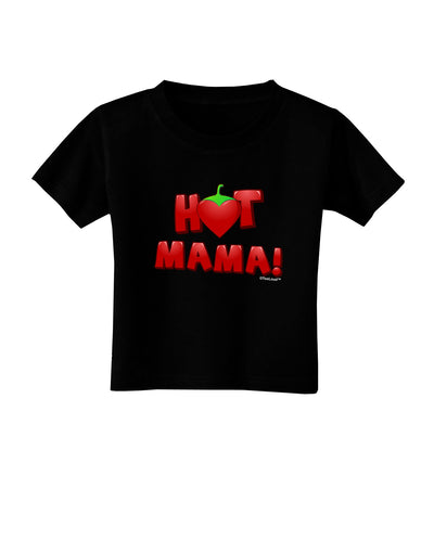 Hot Mama Chili Heart Toddler T-Shirt Dark-Toddler T-Shirt-TooLoud-Black-2T-Davson Sales