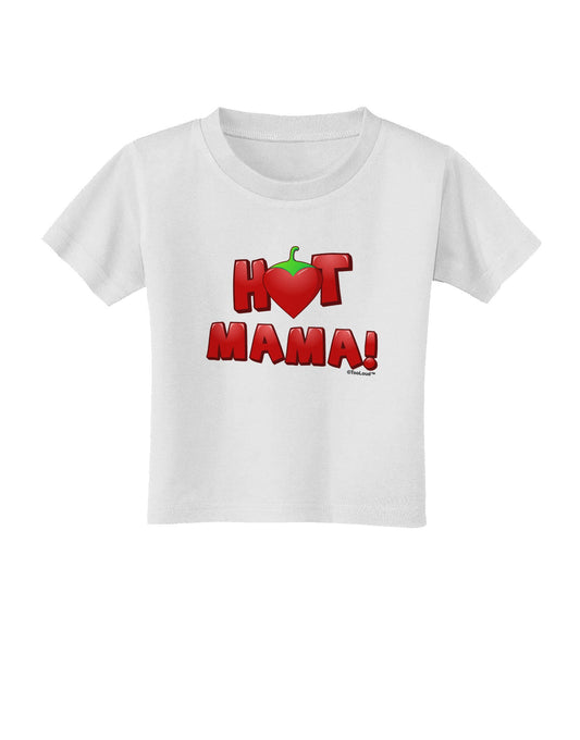 Hot Mama Chili Heart Toddler T-Shirt-Toddler T-Shirt-TooLoud-White-2T-Davson Sales